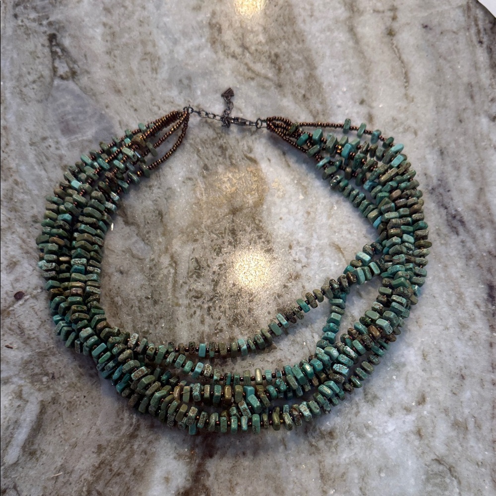 Silpada Turquoise Multi-Strand Necklace New - Picture 2 of 6